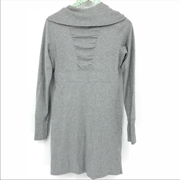 Athleta Gray Long Sleeve Dress Medium - Picture 4 of 5
